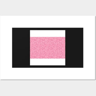 pink leopard print Posters and Art